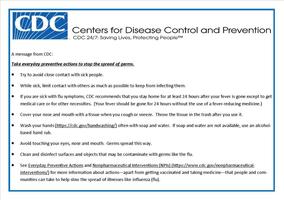 A message from CDC