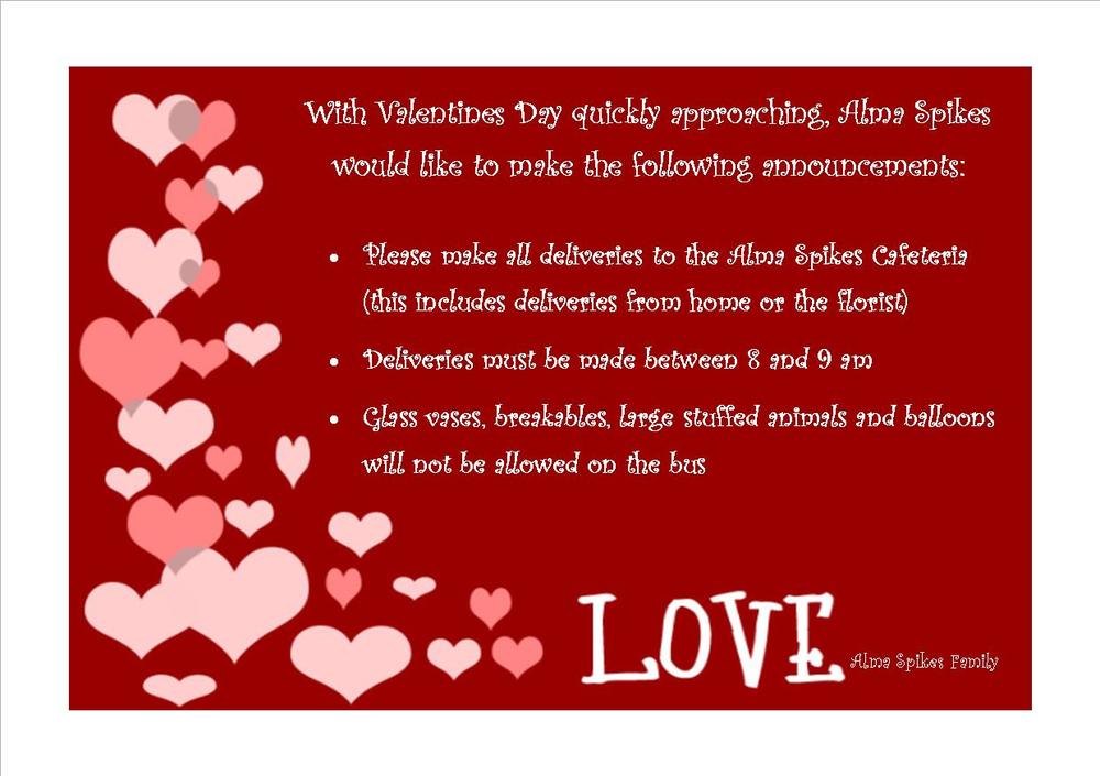 Valentine's Day Announcement