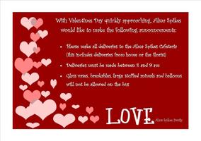 Valentine's Day Announcement