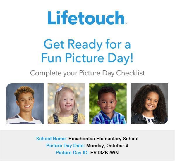 Lifetouch Fall Picture Day PES Pocahontas Elementary School