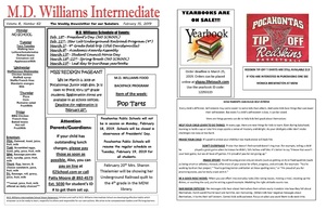 Weekly Announcements 2/15/19