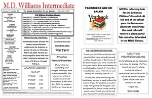 Weekly Announcements 3/8/19