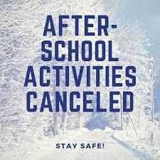 afterschool cancelled